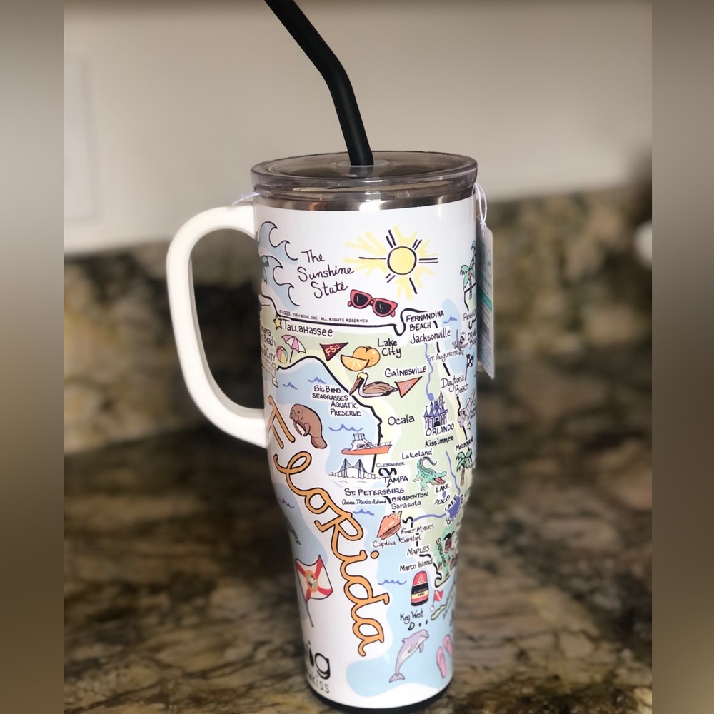 Swig Life Florida Map 40oz Insulated Mega Mug